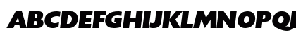Chanson Heavy SF Bold Italic Uppercase Preview