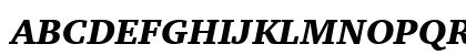 Charter BT Black Italic Uppercase Preview