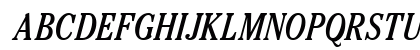 Cheltenham Condensed Italic Uppercase Preview