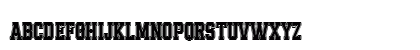 Chicago Athletic Slab Serif 2 Italic Uppercase Preview