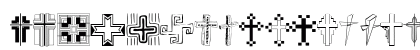 Christian Crosses II Regular Uppercase Preview