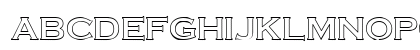 CimierHollow-HU Normal Uppercase Preview