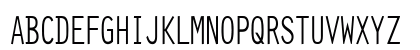 Clean Condensed Normal Uppercase Preview
