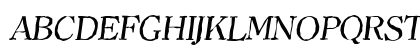 ClearfaceAntique Italic Preview