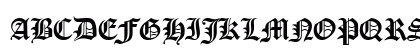 CloisterBlack BT Regular Uppercase Preview