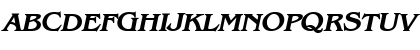 Bangle-Extended Bold Italic Font