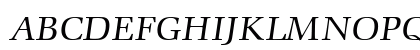 Comenius Antiqua Italic Uppercase Preview