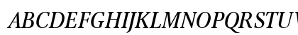 Concorde Nova Italic Uppercase Preview