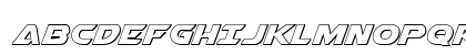 Airstrike 3D Regular Uppercase Preview