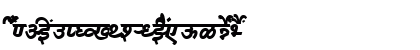 AkrutiDevBharani BoldItalic Uppercase Preview
