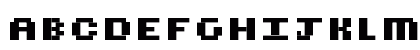 CubicFive18 BoldExpanded Uppercase Preview