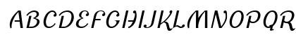 CursiveSans Oblique Uppercase Preview
