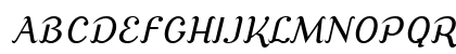 CursiveSerif Oblique Uppercase Preview