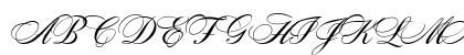 Cynthia Script ES Regular Uppercase Preview