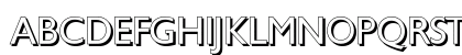 ChantillyDropShadow Regular Uppercase Preview