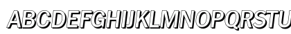 PlymouthDropShadow-Medium Italic Uppercase Preview