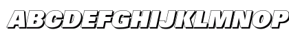 UltimateDropShadow-Heavy Italic Preview