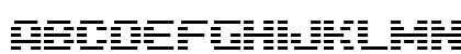 D3 DigiBitMapism type A Regular Uppercase Preview