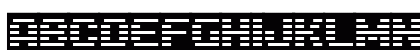 D3 DigiBitMapism type C Regular Uppercase Preview