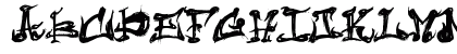 Dark Flame Regular Uppercase Preview