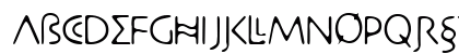 DesertCryptLight Regular Uppercase Preview