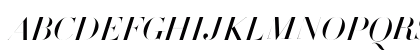 Didot Medium Italic Uppercase Preview