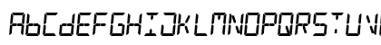 Digital Counter 7 Italic Uppercase Preview