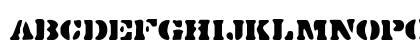 DirtyBakersDozen Regular Uppercase Preview