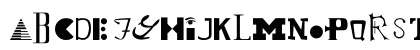 Times New Roman Regular Uppercase Preview
