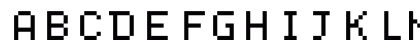 Dogica Regular Uppercase Preview
