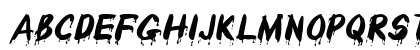 DripsExtended Italic Uppercase Preview