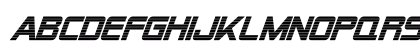 Alien Encounters Bold Italic Uppercase Preview