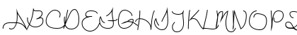 Ducky Regular Uppercase Preview