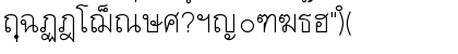 Thai Keymapped YK Regular Font