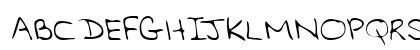 AlinasHand Regular Uppercase Preview