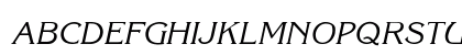 Korina-SemiBold-Italic Regular Uppercase Preview