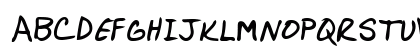 AllensHand Bold Uppercase Preview