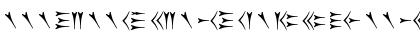 Old Persian Cuneiform Regular Font