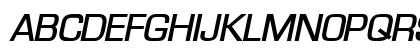 Eurasia Wide BoldItalic Uppercase Preview