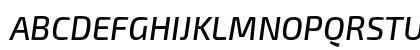 Exo 2 Medium Italic Uppercase Preview