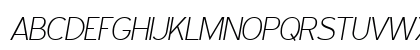 Expressway ExtraLight Italic Uppercase Preview
