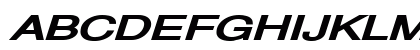 Alps Extended Bold Italic Uppercase Preview