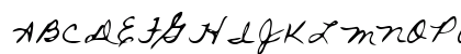 FannysHand Regular Uppercase Preview
