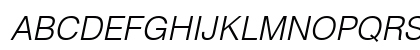 Helvetica LT Light Italic Preview