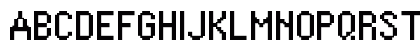 FFF Lighthouse Regular Uppercase Preview