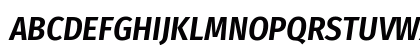 Fira Sans Condensed SemiBold Italic Preview