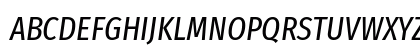 Fira Sans Extra Condensed Italic Uppercase Preview