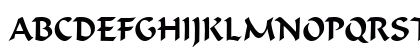 Flat Brush Wide Normal Uppercase Preview