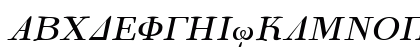 Korinthus Italic Preview