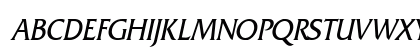 Franco Condensed Italic Uppercase Preview